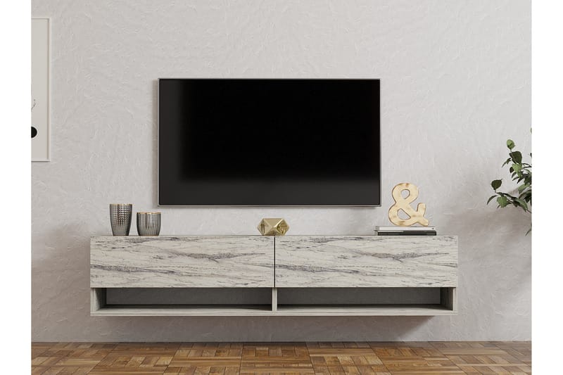 FETISL Tv-bänk 141 cm Beige - Möbler - Vardagsrum - Tv-möbler & mediamöbler - Tv-bänkar