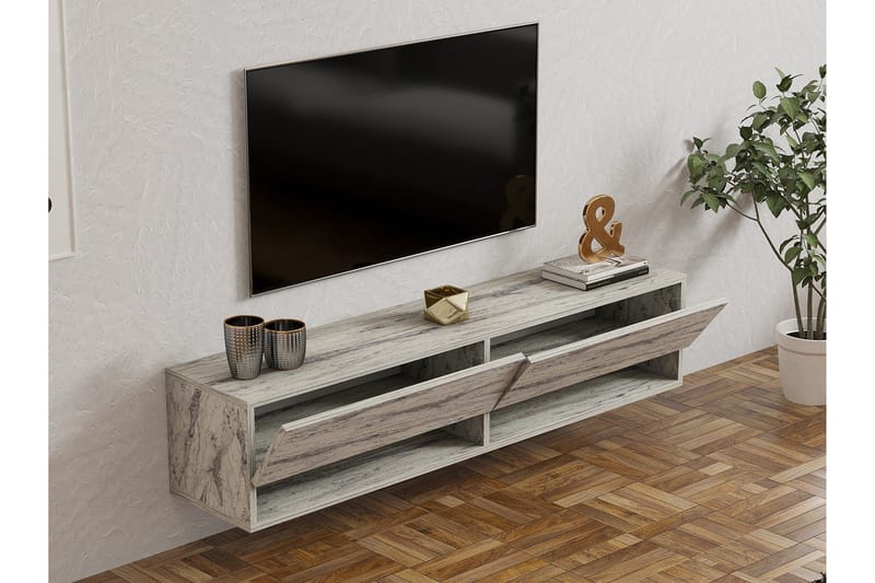 FETISL Tv-bänk 141 cm Beige - Möbler - Vardagsrum - Tv-möbler & mediamöbler - Tv-bänkar