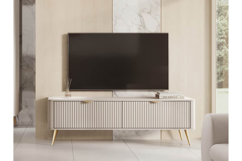 Forba Tv-bänk 164 cm - Beige - Möbler - Vardagsrum - Tv-möbler & mediamöbler - Tv-bänkar