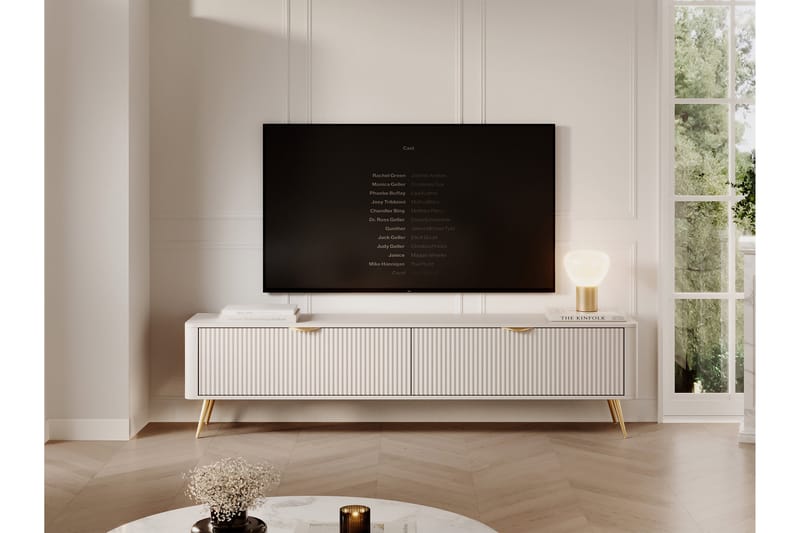 Forba Tv-bänk 200 cm - Beige - Möbler - Vardagsrum - Tv-möbler & mediamöbler - Tv-bänkar