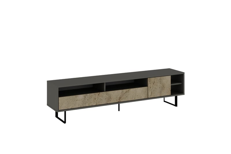 Gazali Tv-bänk 180 cm - Grå/Travertine - Möbler - Vardagsrum - Tv-möbler & mediamöbler - Tv-bänkar