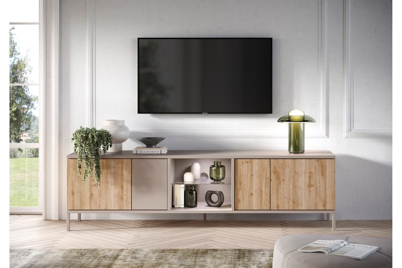 Gent Tv-bänk 210x43 cm - Brun - Möbler - Vardagsrum - Tv-möbler & mediamöbler - Tv-bänkar