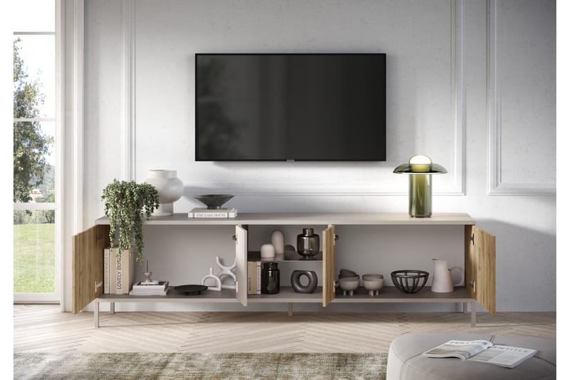 Gent Tv-bänk 210x43 cm - Brun - Möbler - Vardagsrum - Tv-möbler & mediamöbler - Tv-bänkar