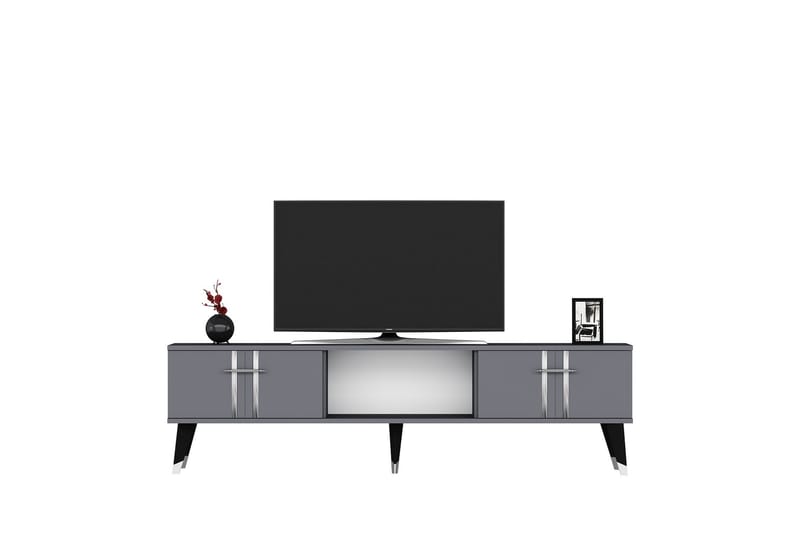 GIESEN Tv-bänk 150 cm Antracit/Silver - Möbler - Vardagsrum - Tv-möbler & mediamöbler - Tv-bänkar