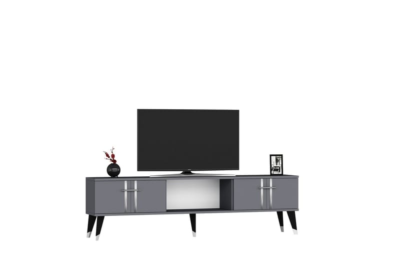 GIESEN Tv-bänk 150 cm Antracit/Silver - Möbler - Vardagsrum - Tv-möbler & mediamöbler - Tv-bänkar