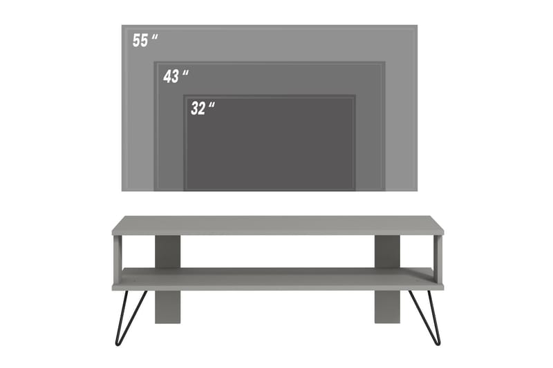 Greger Tv-bänk 120 cm - Grå - Möbler - Vardagsrum - Tv-möbler & mediam�öbler - Tv-bänkar