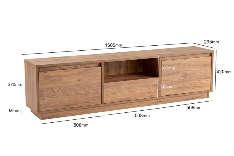 Gulliver Tv-bänk 160 cm - Brun - Möbler - Vardagsrum - Tv-möbler & mediamöbler - Tv-bänkar