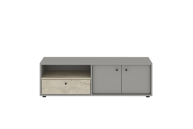 Gwen Tv-bänk 136 cm - Grå/Travertine - Möbler - Vardagsrum - Tv-möbler & mediamöbler - Tv-bänkar