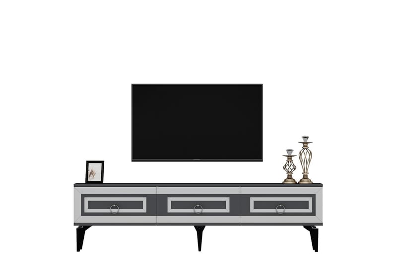 Harlen Tv-bänk 180 cm Antracit/Silver - Möbler - Vardagsrum - Tv-möbler & mediamöbler - Tv-bänkar