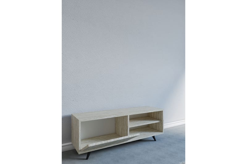 Hazle Tv-bänk 120 cm Beige - Möbler - Vardagsrum - Tv-möbler & mediamöbler - Tv-bänkar