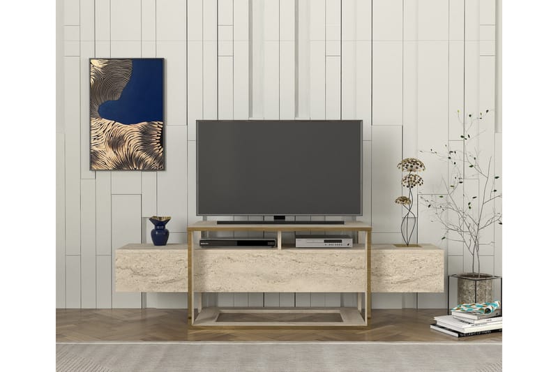 Herb Tv-bänk 160 cm Beige - Möbler - Vardagsrum - Tv-möbler & mediamöbler - Tv-bänkar