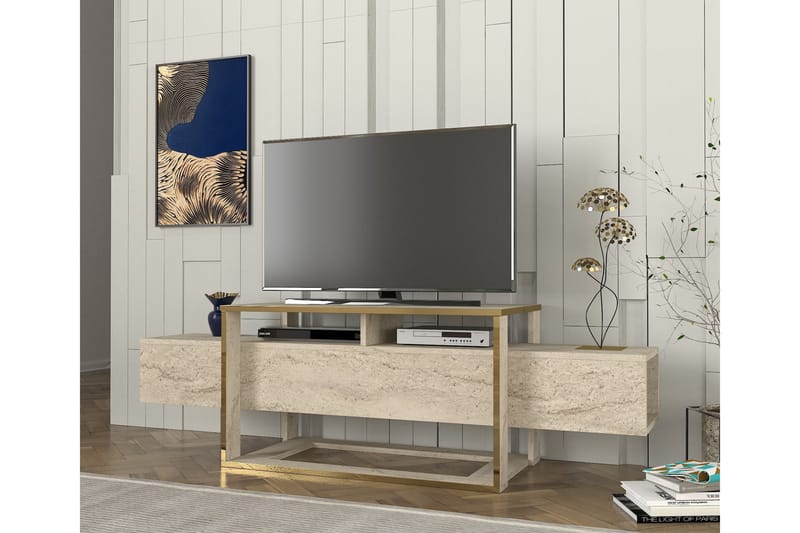 Herb Tv-bänk 160 cm Beige - Möbler - Vardagsrum - Tv-möbler & mediamöbler - Tv-bänkar