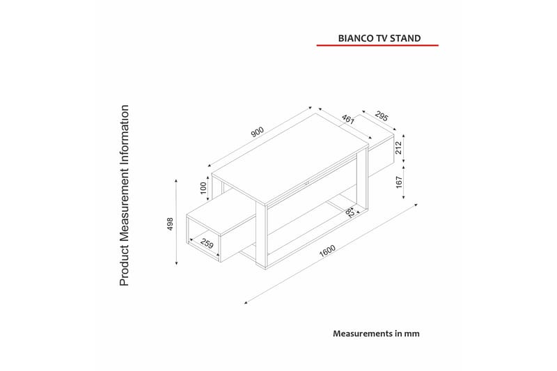 Herb Tv-bänk 160 cm Beige - Möbler - Vardagsrum - Tv-möbler & mediamöbler - Tv-bänkar