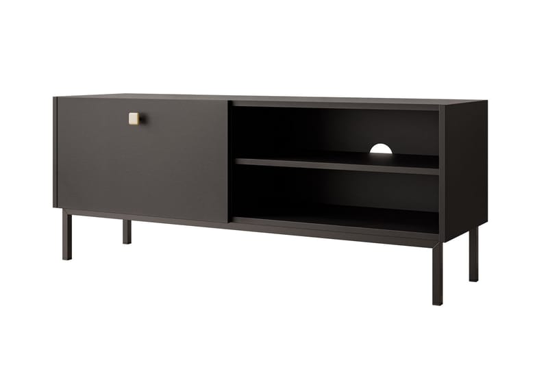 Hermann Tv-bänk 120 cm Svart - Möbler - Vardagsrum - Tv-möbler & mediamöbler - Tv-bänkar