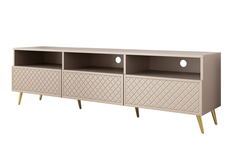 Hester Tv-bänk 195 cm Sand beige - Möbler - Vardagsrum - Tv-möbler & mediamöbler - Tv-bänkar