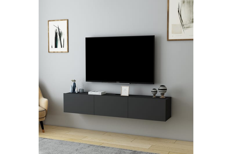 Hopper Tv-bänk 160 cm Antracit - Möbler - Vardagsrum - Tv-möbler & mediamöbler - Tv-bänkar