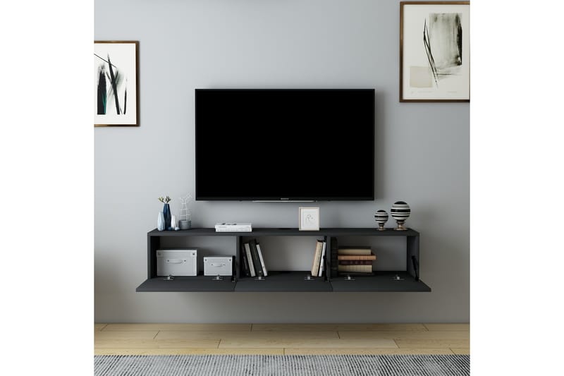 Hopper Tv-bänk 160 cm Antracit - Möbler - Vardagsrum - Tv-möbler & mediamöbler - Tv-bänkar