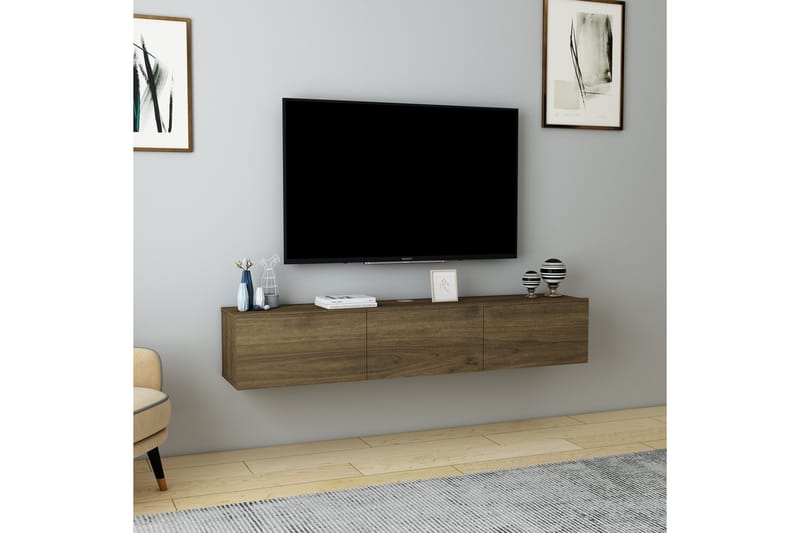 Hopper Tv-bänk 160 cm Valnöt - Möbler - Vardagsrum - Tv-möbler & mediamöbler - Tv-bänkar