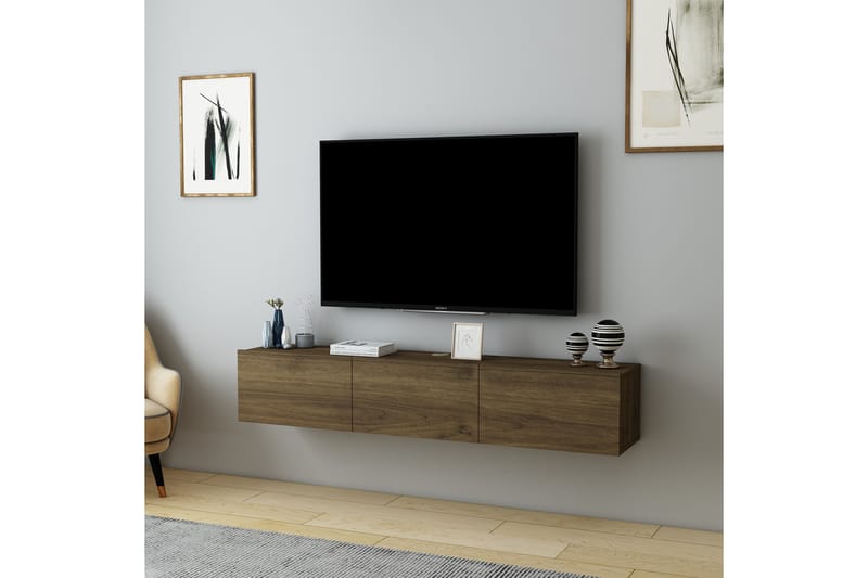 Hopper Tv-bänk 160 cm Valnöt - Möbler - Vardagsrum - Tv-möbler & mediamöbler - Tv-bänkar