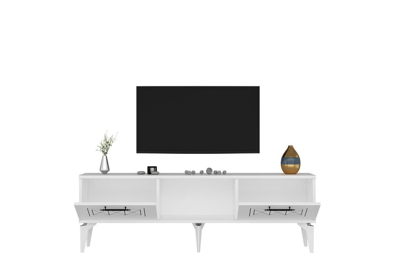 Housley Tv-bänk 150 cm Vit - Möbler - Vardagsrum - Tv-möbler & mediamöbler - Tv-bänkar