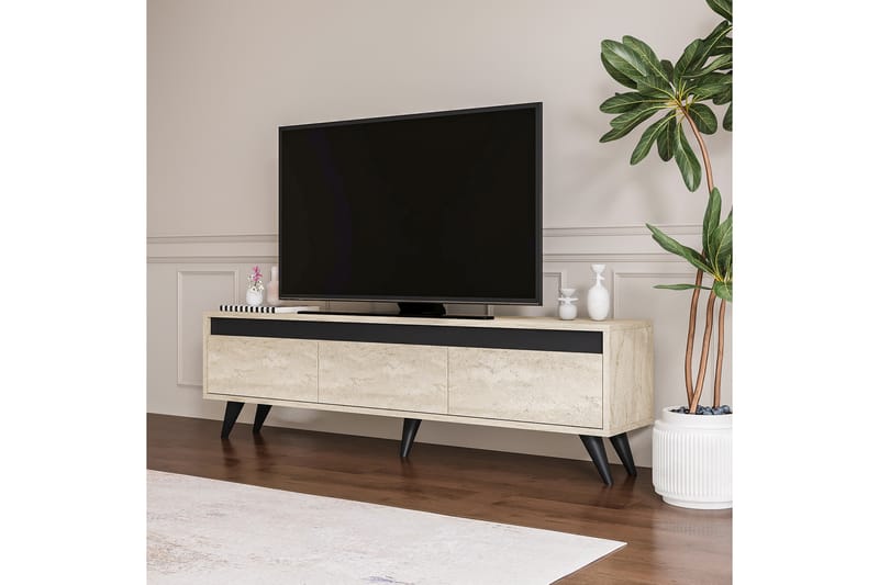 Hume Tv-bänk 150 cm Beige/Antracit - Möbler - Vardagsrum - Tv-möbler & mediamöbler - Tv-bänkar