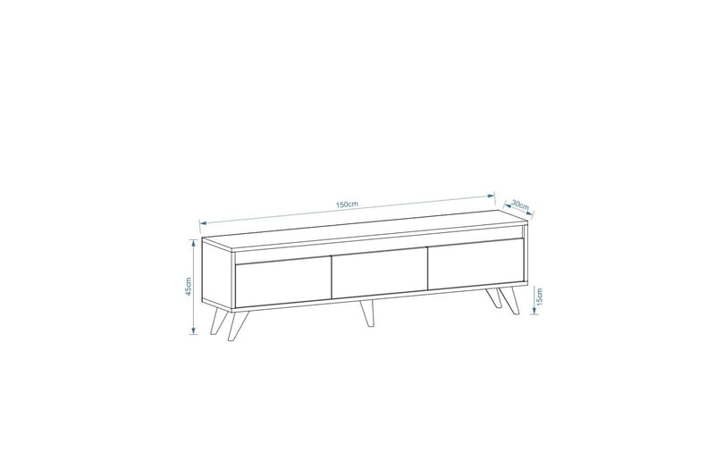 Hume Tv-bänk 150 cm Ek - Möbler - Vardagsrum - Tv-möbler & mediamöbler - Tv-bänkar