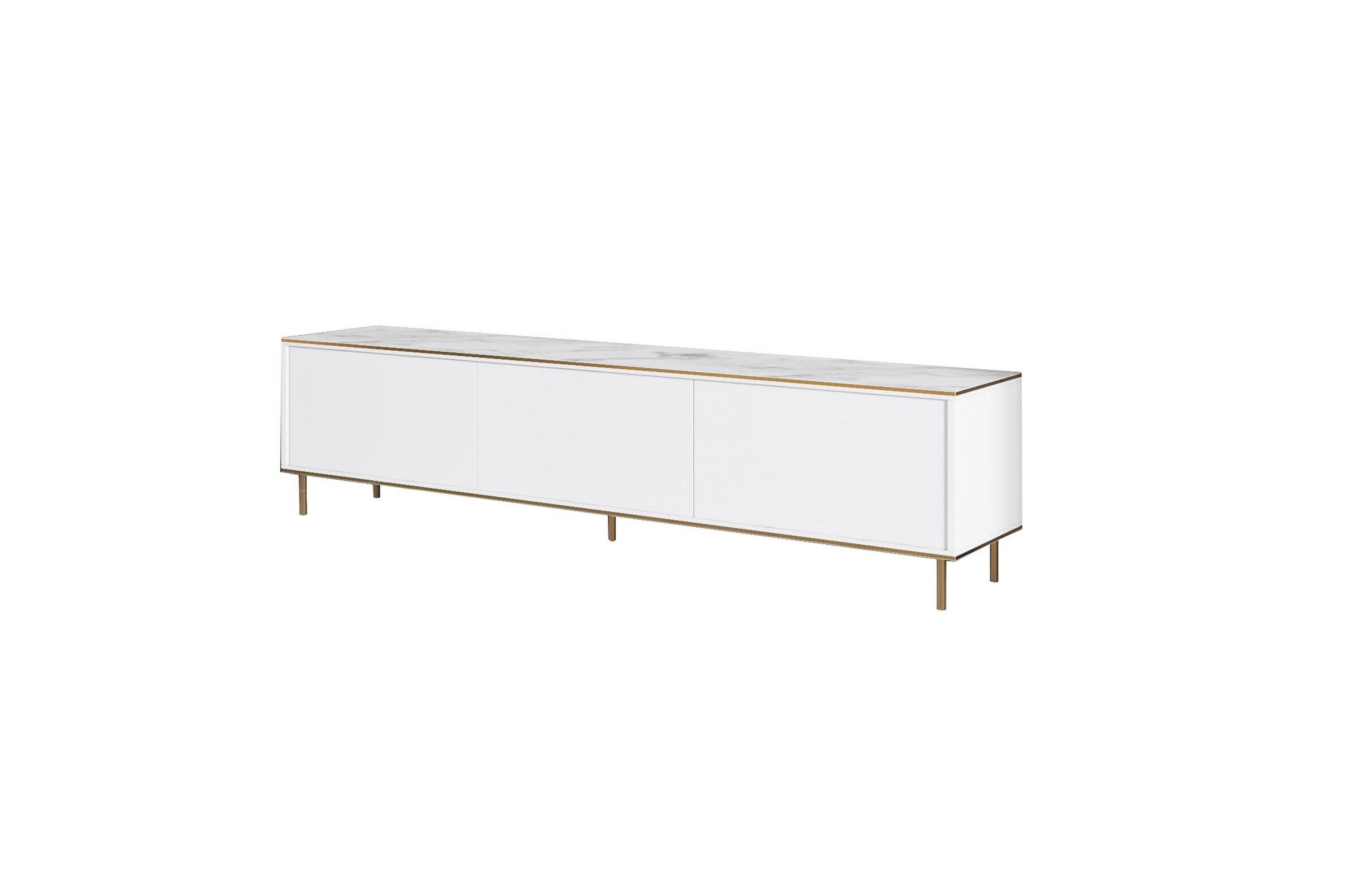 Imaj  Tv-bänk 180 cm Vit marmor/Guld - Tv-bänkar