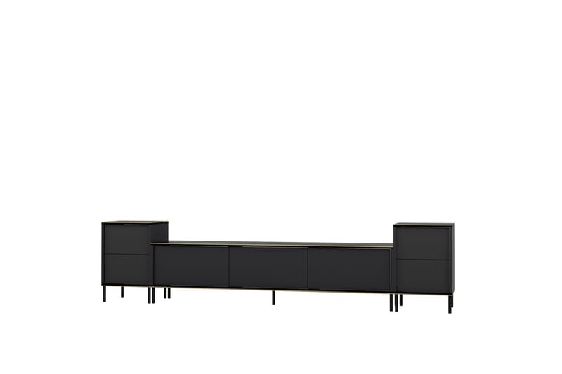 IMAJ Tv-möbelset 180x35 cm Svart - Möbler - Vardagsrum - Tv-möbler & mediamöbler - Tv-möbelset