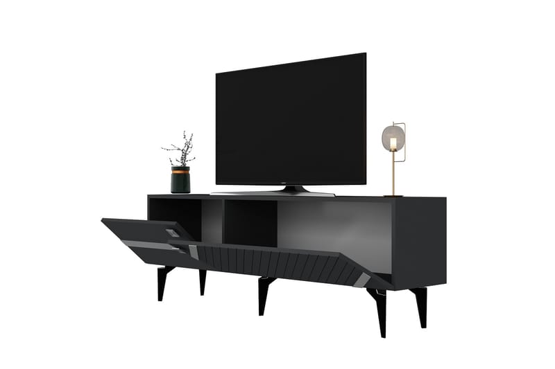 Iris  Tv-bänk 150 cm Antracit/Silver - Möbler - Vardagsrum - Tv-möbler & mediamöbler - Tv-bänkar