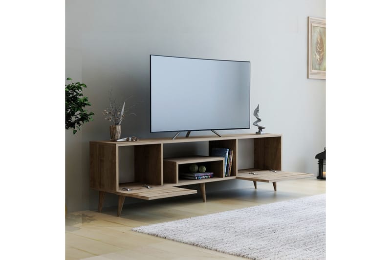 IRMA Tv-bänk 150x29,6 cm Brun - Möbler - Vardagsrum - Tv-möbler & mediamöbler - Tv-bänkar