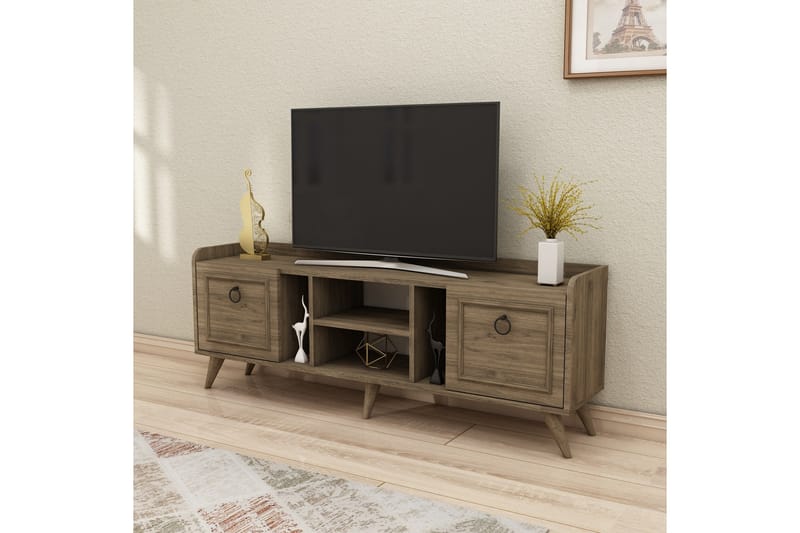 IRUBHI Tv-möbelset 150x35 cm Brun - Möbler - Vardagsrum - Tv-möbler & mediamöbler - Tv-möbelset