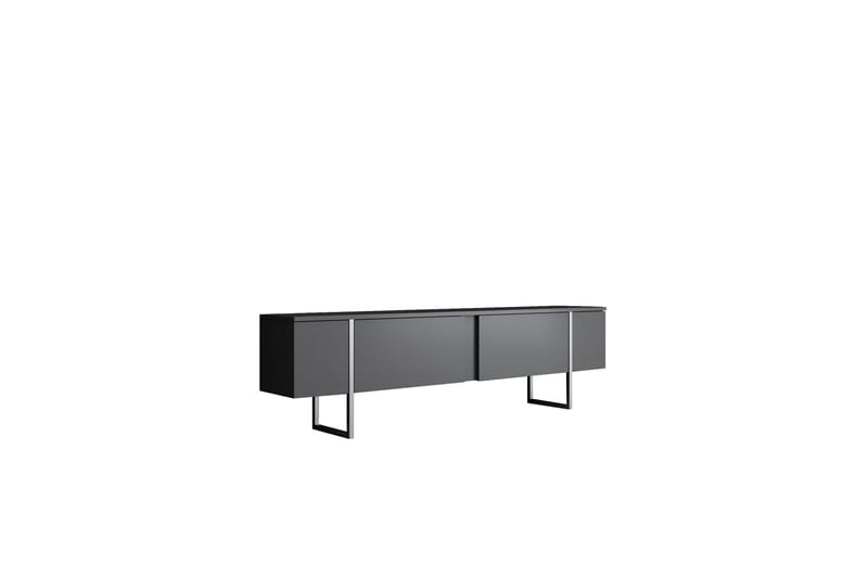 Luxe  Tv-bänk 180 cm Antracit/Silver - Möbler - Vardagsrum - Tv-möbler & mediamöbler - Tv-bänkar