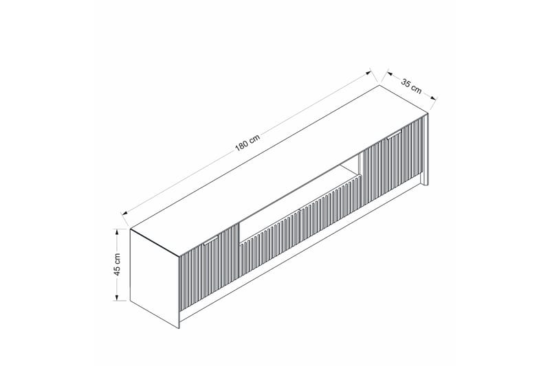 Luxe  Tv-bänk 180 cm Sandsten - Möbler - Vardagsrum - Tv-möbler & mediamöbler - Tv-bänkar