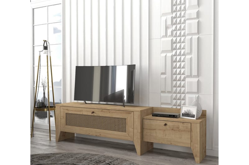 MADURA Tv-bänk 180x35 cm Brun - Möbler - Vardagsrum - Tv-möbler & mediamöbler - Tv-bänkar