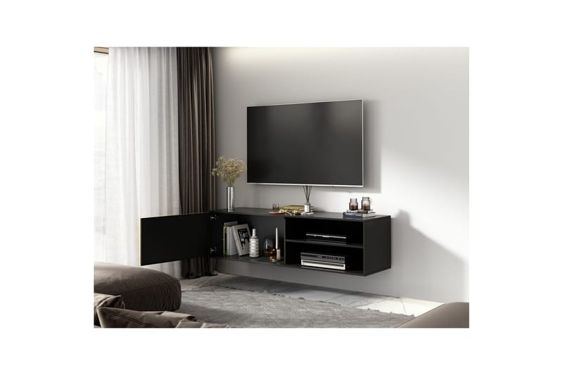 Meorati Tv-bänk 40x150 cm Brun - Möbler - Vardagsrum - Tv-möbler & mediamöbler - Tv-bänkar