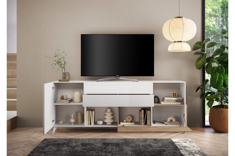 Monaco Tv-bänk 241x42 cm - Mässing - Möbler - Vardagsrum - Tv-möbler & mediamöbler - Tv-bänkar