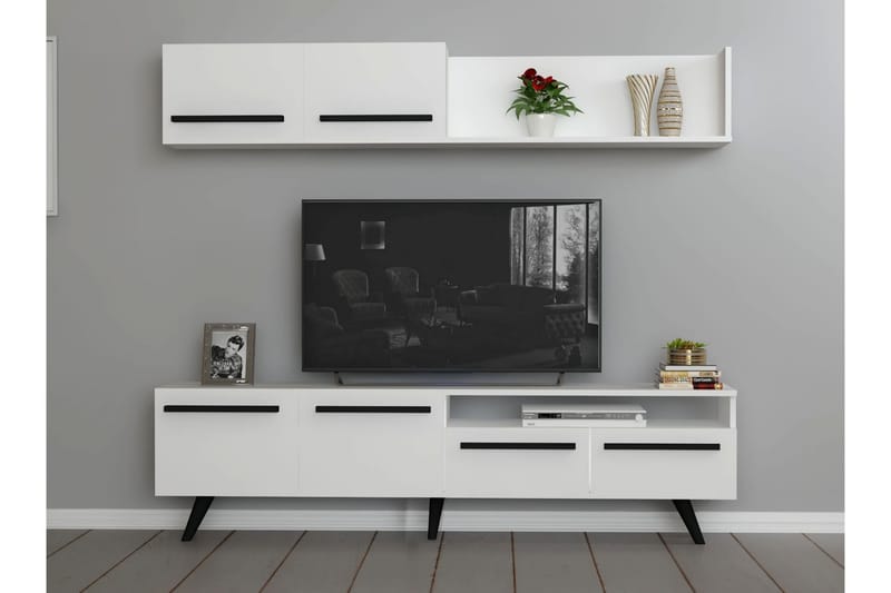 MONO Tv-möbelset 180x22 cm Vit - Möbler - Vardagsrum - Tv-möbler & mediamöbler - Tv-möbelset