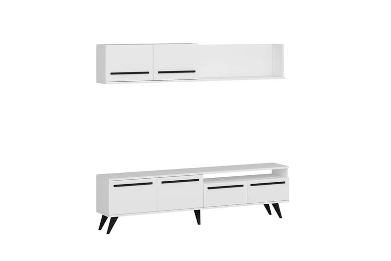 MONO Tv-möbelset 180x22 cm Vit - Möbler - Vardagsrum - Tv-möbler & mediamöbler - Tv-möbelset