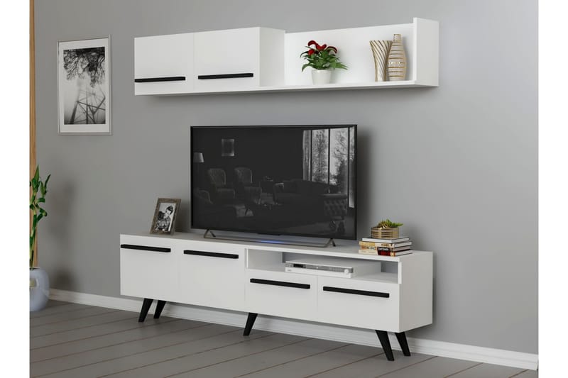 MONO Tv-möbelset 180x22 cm Vit - Möbler - Vardagsrum - Tv-möbler & mediamöbler - Tv-möbelset