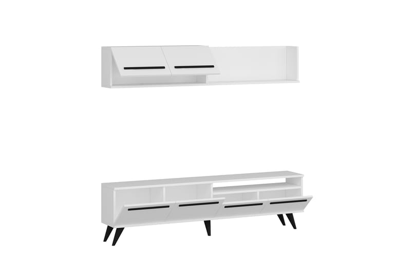 MONO Tv-möbelset 180x22 cm Vit - Möbler - Vardagsrum - Tv-möbler & mediamöbler - Tv-möbelset