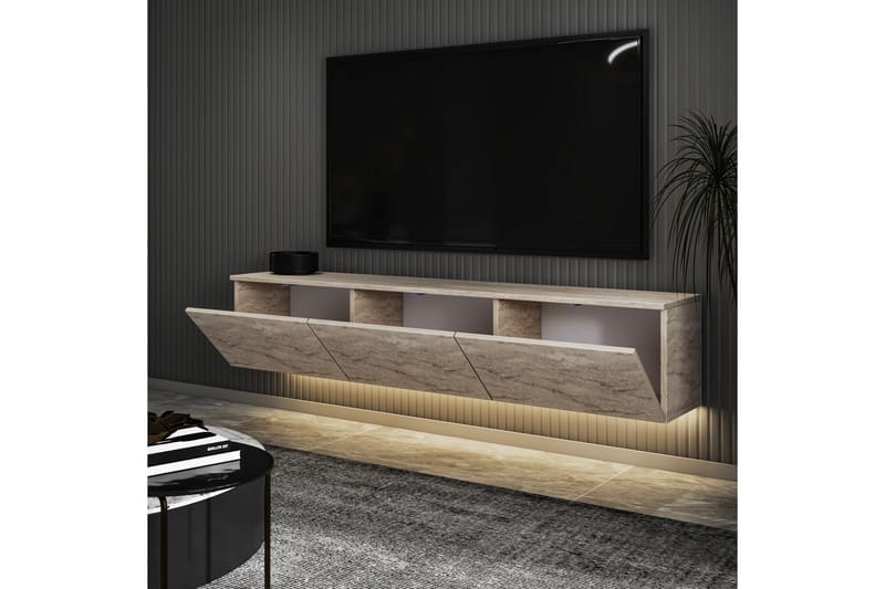 Neon  Tv-bänk 160 cm Beige - Möbler - Vardagsrum - Tv-möbler & mediamöbler - Tv-bänkar