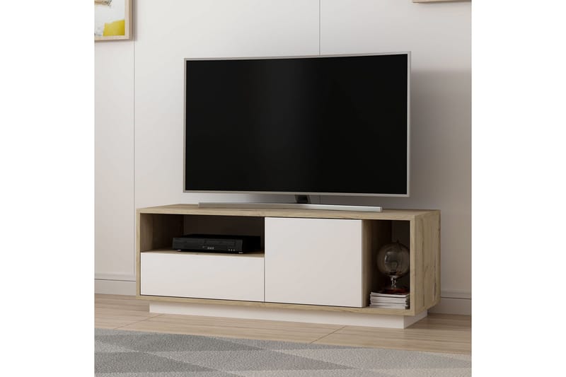 NEVING Tv-bänk 120 cm Vit - Möbler - Vardagsrum - Tv-möbler & mediamöbler - Tv-bänkar