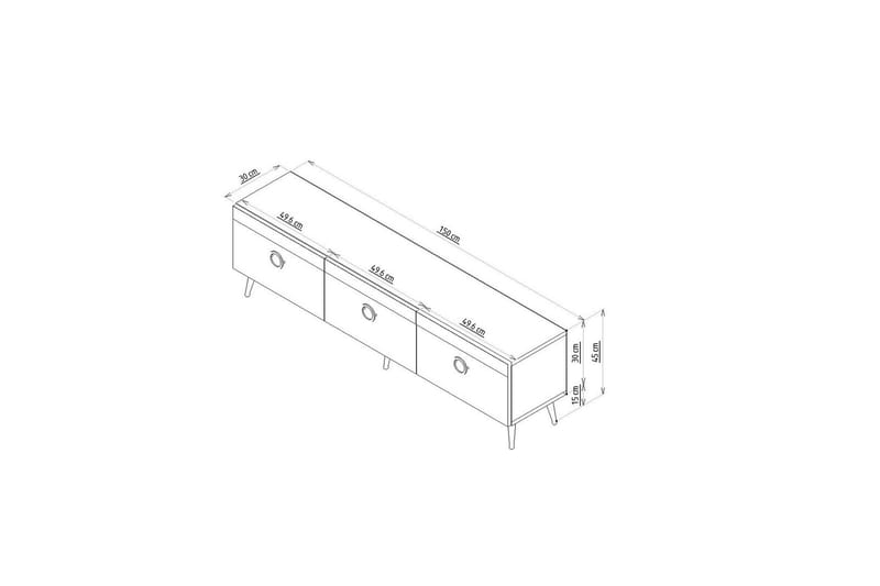 Safar Tv-bänk 150 cm Valnöt - Möbler - Vardagsrum - Tv-möbler & mediamöbler - Tv-bänkar