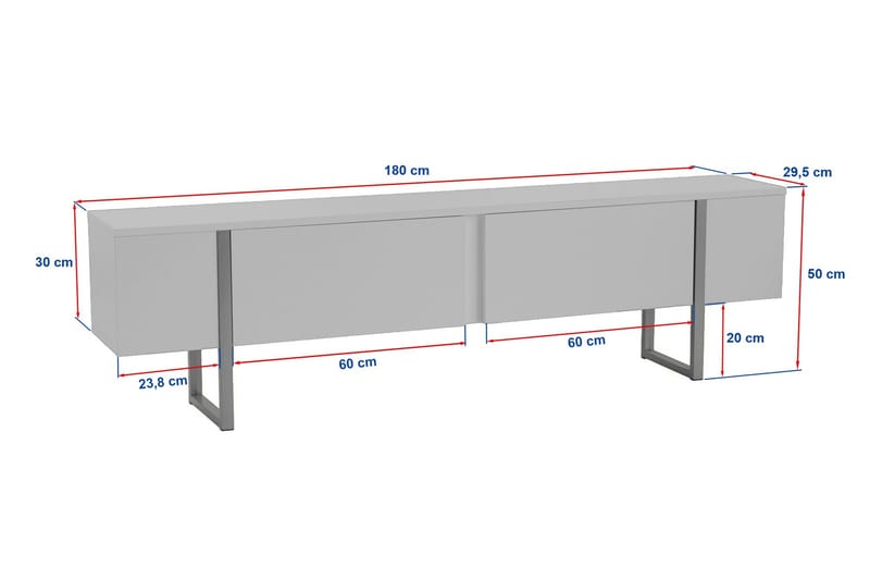 Serenity Tv-bänk 180x30 cm - Marmor/Guld - Möbler - Vardagsrum - Tv-möbler & mediamöbler - Tv-bänkar