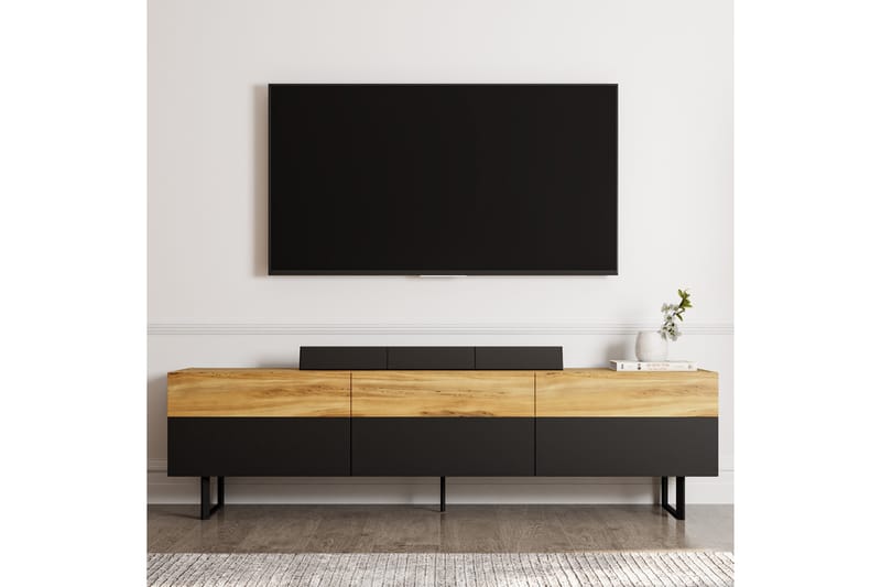 Sign Tv-bänk 180 cm - Svart/Ek - Möbler - Vardagsrum - Tv-möbler & mediamöbler - Tv-bänkar