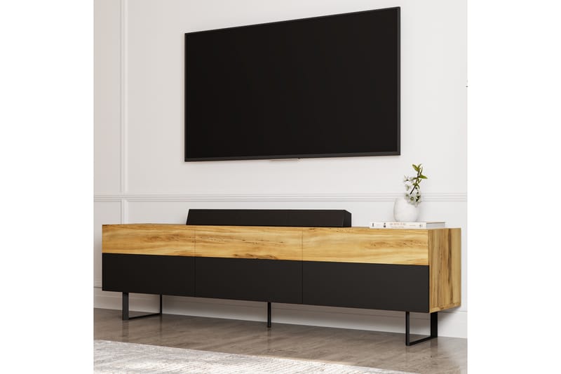 Sign Tv-bänk 180 cm - Svart/Ek - Möbler - Vardagsrum - Tv-möbler & mediamöbler - Tv-bänkar