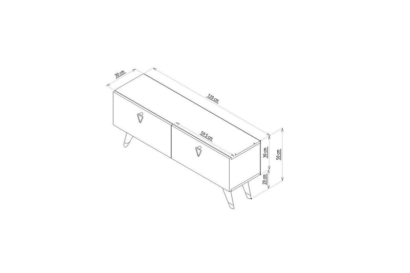 Tarab Tv-bänk 120 cm Antracit - Möbler - Vardagsrum - Tv-möbler & mediamöbler - Tv-bänkar