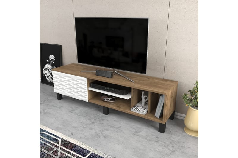 AGATEA Tv-bänk 140x40,3 cm Brun - Möbler - Vardagsrum - Tv-möbler & mediamöbler - Tv-bänkar