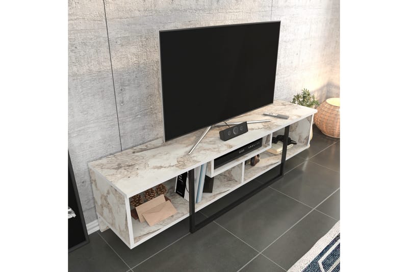 AGATEA Tv-bänk 150x40 cm Svart - Möbler - Vardagsrum - Tv-möbler & mediamöbler - Tv-bänkar