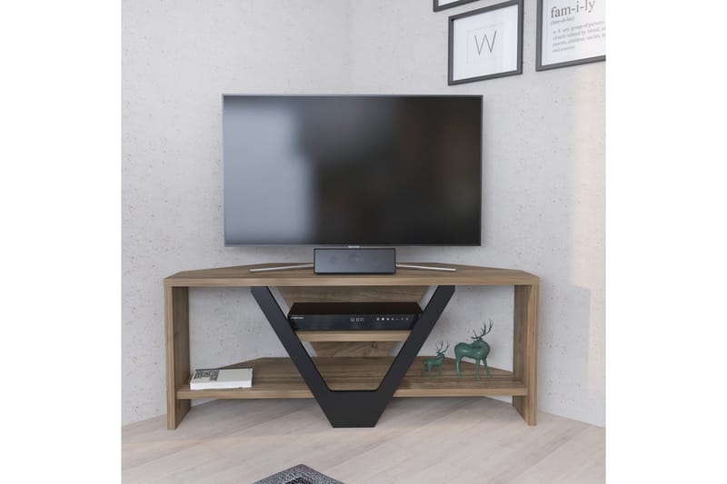 AGATEA Tv-bänk 90x36,8 cm Brun - Möbler - Vardagsrum - Tv-möbler & mediamöbler - Tv-bänkar